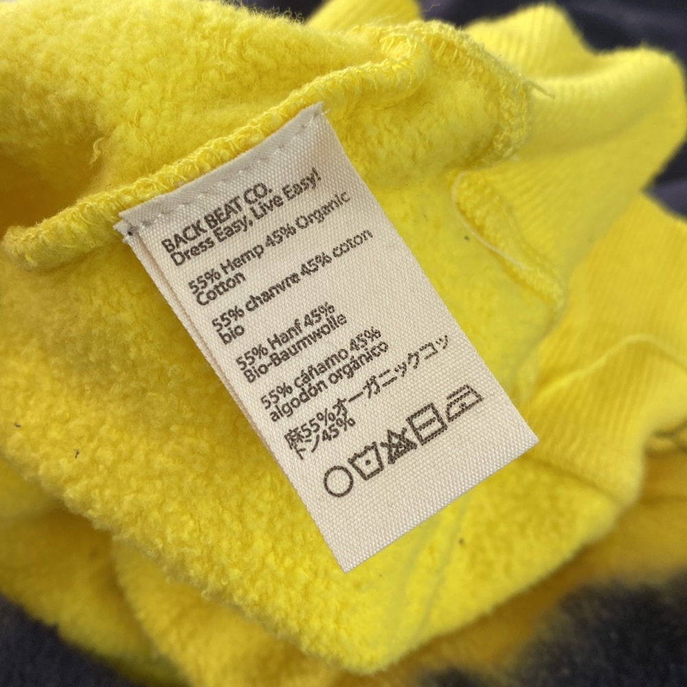 Anthropologie Navy & Yellow Yin Yang Tie-Dye Sweatshirt - Picture 6 of 9